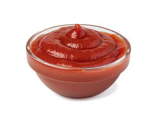 Bowl with ketchup