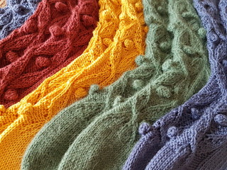 color wool socks hand made