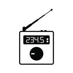 radio icon on white background