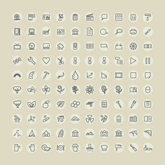 Various Icons for Design. Symbol Collection. Jpeg