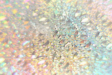 Color neon gradient. abstract blurred background. silver paper with a holographic effect. close up...
