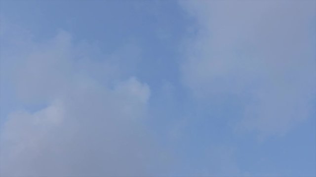 Cloud and blue sky on monday