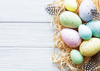 Naklejka na ściany i meble Colorful Easter eggs