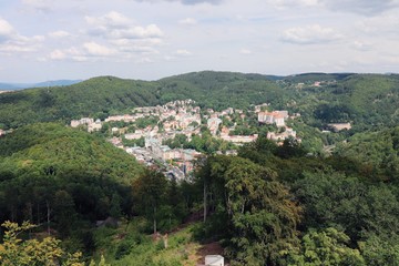 Fototapeta na wymiar Czechia Karlovy Vary city view