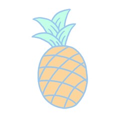 パイナップル　イラスト