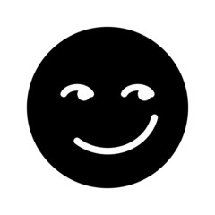 suspicious expression icon with glyph style. Suitable for website design, logo, app and ui.