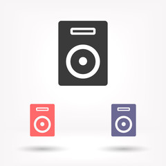 Loudspeaker vector icon , lorem ipsum Flat design