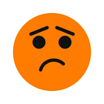 recommend clip art: despair expression icon with flat style. Suitable for website design, logo, app and ui.