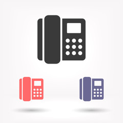 Home phone vector icon , lorem ipsum Flat design