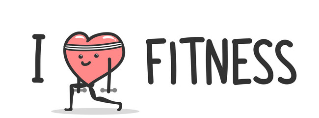 Vector cartoon heart character doing fitness. To see the other vector heart character illustrations , please check Cartoon Heart Characters collection.