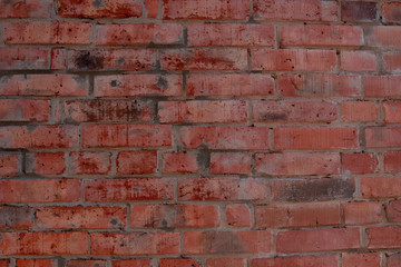 Brick texture background. Texture of red old brick wall.