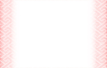 桃色の和柄フレーム：工字繋ぎ