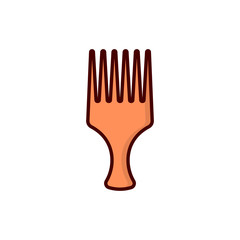 Shave Brush Vector Filled Outline Icon  style illustration.