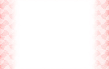 Obraz premium 桃色の和柄フレーム：分銅繋ぎ