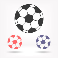 Obraz premium Soccer ball vector icon , lorem ipsum Flat design