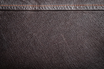 Brown genuine leather texture background