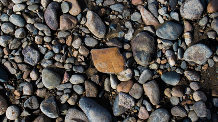 Pebble. Smooth stones. Stones background. Coloured stones. Natural background
