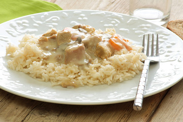 blanquette de veau et riz