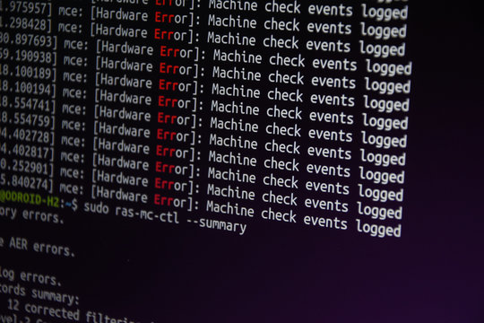 Close up css HTML code on monitor screen with black background
