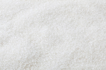 White granulated sugar background