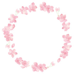 おしゃれな桜フレーム10/イラスト素材/背景素材