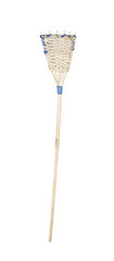 Weaving wood fly swatter made from bamboo isolated on white background , clipping path