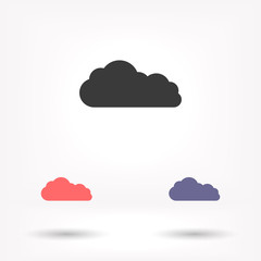 Downloading vector icon , lorem ipsum Flat design