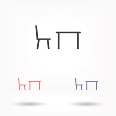 Tableicon vector icon , lorem ipsum Flat design