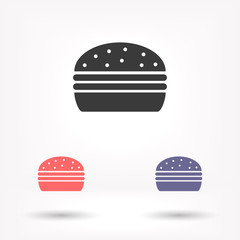 Burgeicon, burgevector vector icon , lorem ipsum Flat design