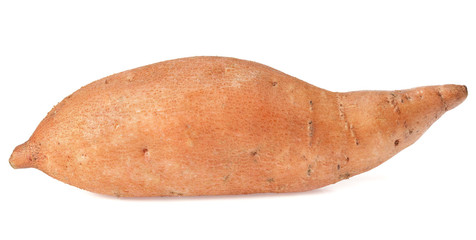 Sweet potatoes isolated on a white background