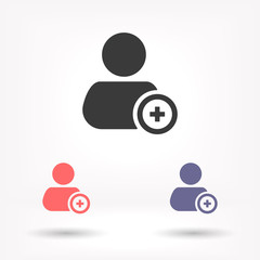 People tick vector icon , lorem ipsum Flat design