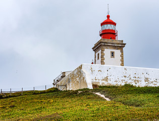 Fototapeta na wymiar Lighthouse at Cabo da Roca, Sintra, Portugal