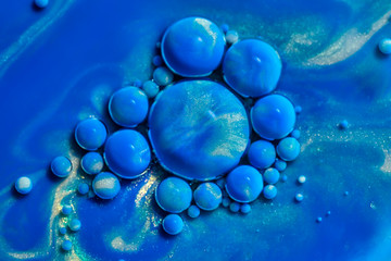 Colourful acrylic bubbles.Abstract ink design template mixed texture background. Liquid color backdrop. Wallpaper pattern. Oil poster . Design template. Fluid art