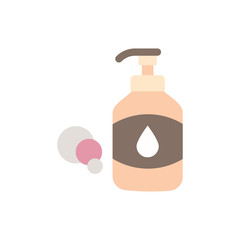 Soap Dispenser Vector Flat Icon  style illustration.