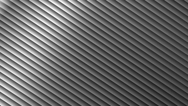 Grayscale Striped background animated template. Abstract cool minimal background, slow movement on colored backdrop, lines moving as wave. Geometric linear background easy to overlay with colors.