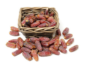 Dates on white background