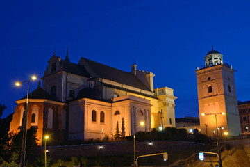 Fototapeta na wymiar St Anne's Church in Warsaw, Poland