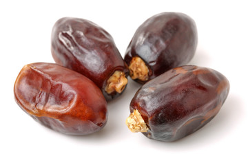 Obraz premium Dates on white background
