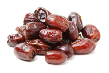 Dates on white background