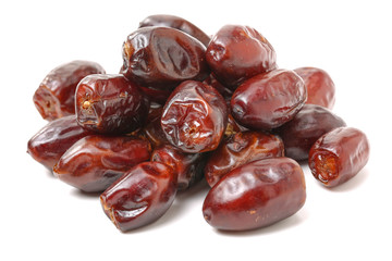 Dates on white background