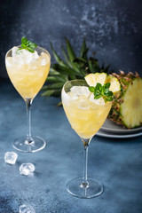 cocktail with pineapple
