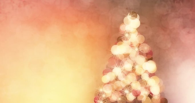 Christmas tree animation background loop