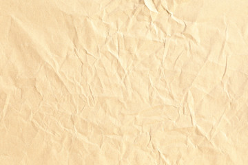 Crumpled brown paper background texture