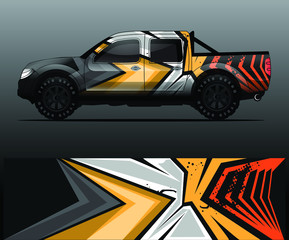 Fototapeta premium truck decal graphic wrap vector, abstract background