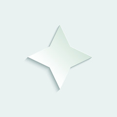 paper star - vector icon