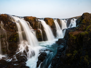 Multiple Waterfalls in Iceland