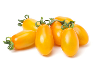 cherry tomatoes on white background