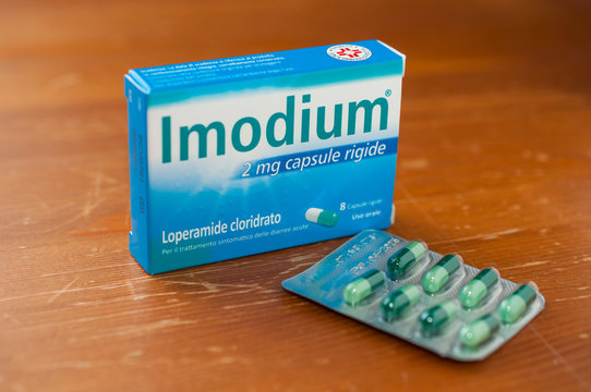 Pack of Imodium, a drug for the treatment of diarrhea