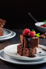 Chocolate cake with caramel