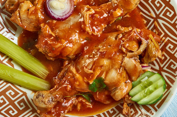 Kashmiri red chilli chicken curry